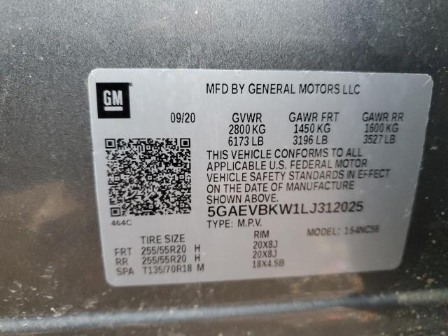 5GAEVBKW1LJ312025 - 2020 BUICK ENCLAVE PREMIUM GRAY photo 14