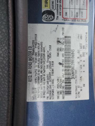 3FAHP08139R106845 - 2009 FORD FUSION SEL BLUE photo 12