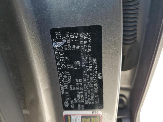 KNDJN2A22G7327390 - 2016 KIA SOUL GRAY photo 12