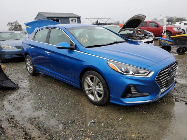 5NPE34AF3JH649092 - 2018 HYUNDAI SONATA SPORT BLUE photo 4