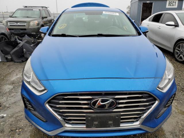 5NPE34AF3JH649092 - 2018 HYUNDAI SONATA SPORT BLUE photo 5