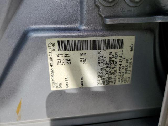 1N4AL21EX9N432411 - 2009 NISSAN ALTIMA 2.5 SILVER photo 12