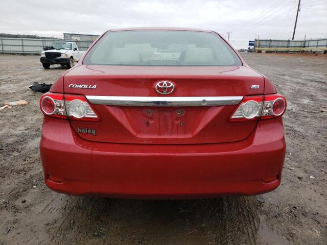 JTDBU4EE9B9146422 - 2011 TOYOTA COROLLA BASE RED photo 6