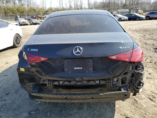 W1KAF4HB0NR040653 - 2022 MERCEDES-BENZ C 300 4MATIC BLACK photo 6