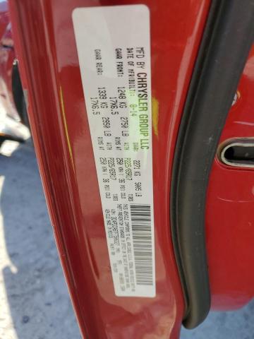 3C4PDCAB7FT506327 - 2015 DODGE JOURNEY SE RED photo 14