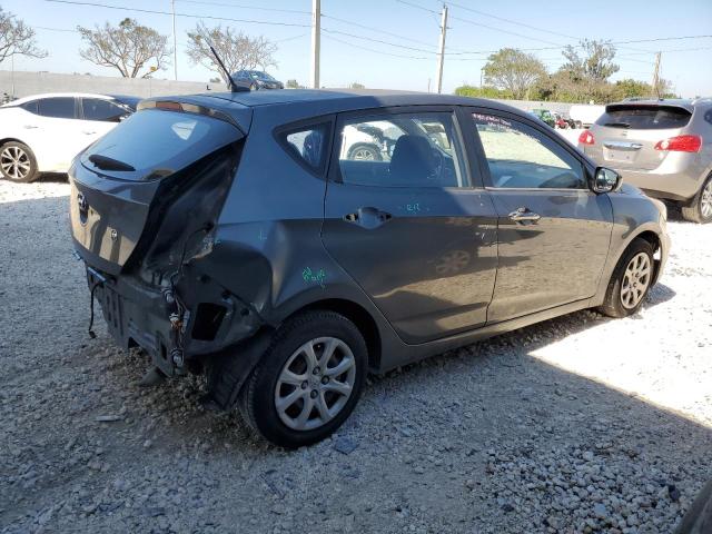 KMHCT5AEXCU004528 - 2012 HYUNDAI ACCENT GLS GRAY photo 3