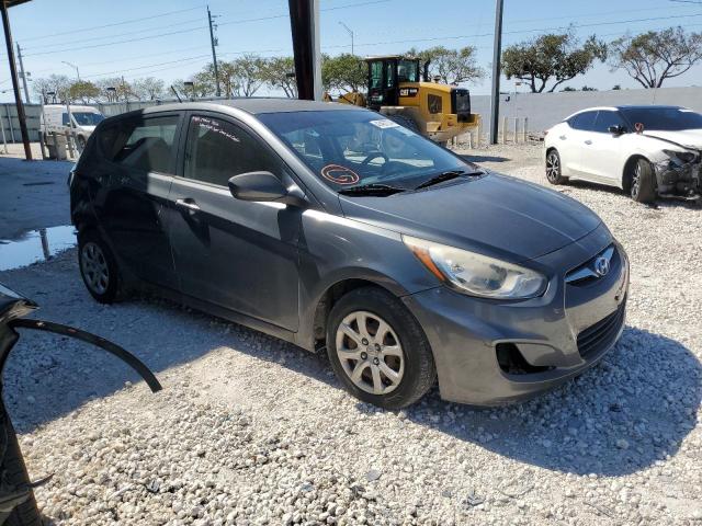 KMHCT5AEXCU004528 - 2012 HYUNDAI ACCENT GLS GRAY photo 4