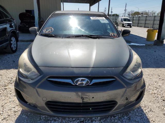 KMHCT5AEXCU004528 - 2012 HYUNDAI ACCENT GLS GRAY photo 5