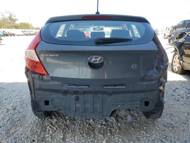 KMHCT5AEXCU004528 - 2012 HYUNDAI ACCENT GLS GRAY photo 6