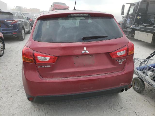 4A4AP3AW6FE048952 - 2015 MITSUBISHI OUTLANDER ES RED photo 6