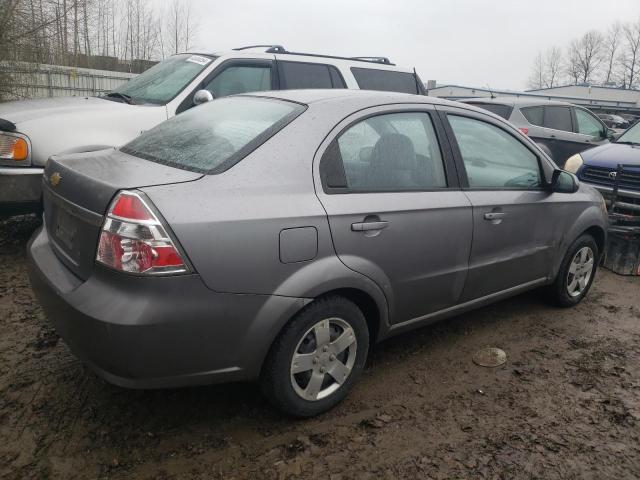 KL1TD56E79B405234 - 2009 CHEVROLET AVEO LS GRAY photo 3