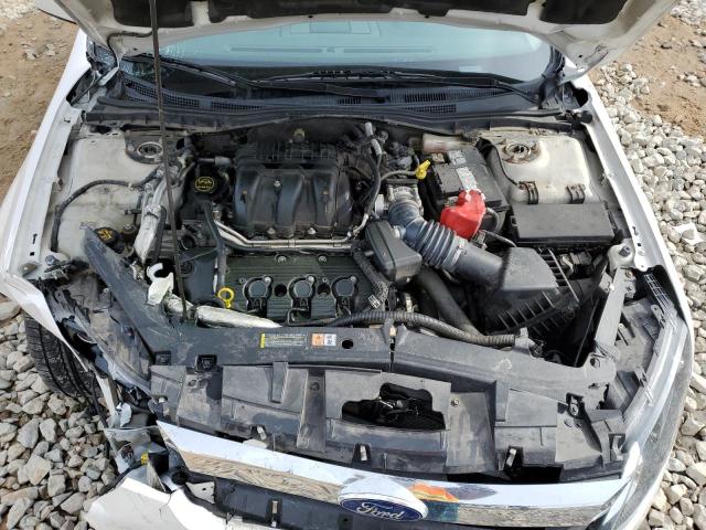 3FAHP0JG9AR356190 - 2010 FORD FUSION SEL WHITE photo 11