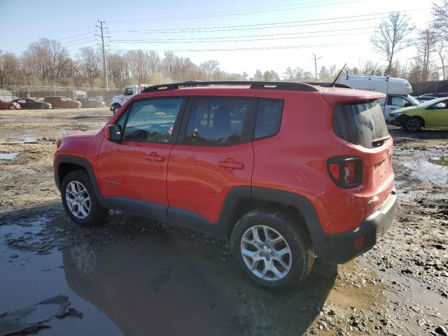 ZACCJBBB8HPE82033 - 2017 JEEP RENEGADE LATITUDE RED photo 2