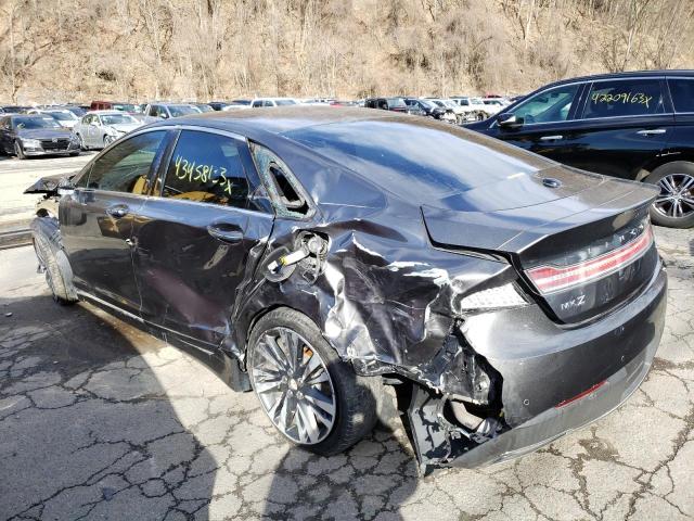 3LN6L5MU8HR638919 - 2017 LINCOLN MKZ HYBRID RESERVE GRAY photo 2