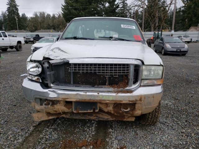 1FMNU41L84ED01047 - 2004 FORD EXCURSION XLT WHITE photo 5