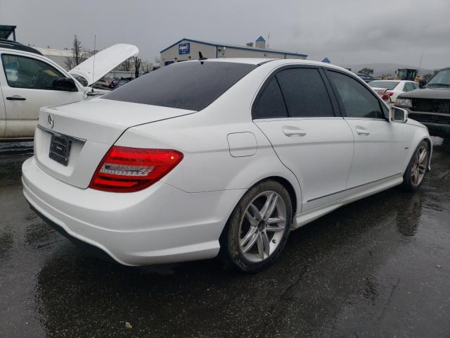 WDDGF4HB8CR222043 - 2012 MERCEDES-BENZ C 250 WHITE photo 3