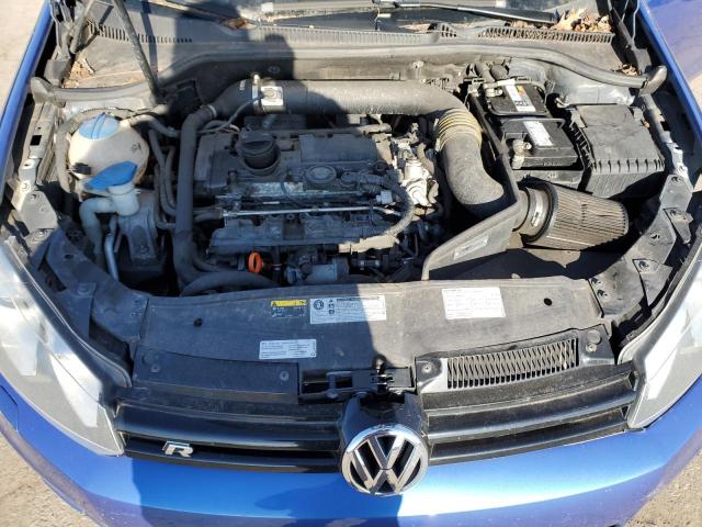 WVWRF7AJ0CW278002 - 2012 VOLKSWAGEN GOLF R BLUE photo 11