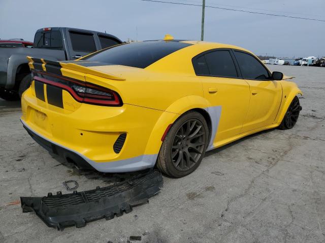 2C3CDXL90HH620072 - 2017 DODGE CHARGER SRT HELLCAT YELLOW photo 3