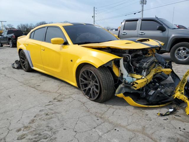 2C3CDXL90HH620072 - 2017 DODGE CHARGER SRT HELLCAT YELLOW photo 4