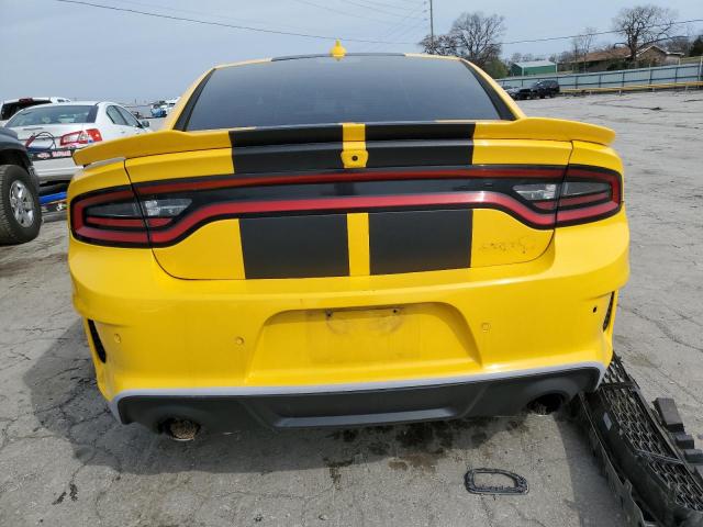 2C3CDXL90HH620072 - 2017 DODGE CHARGER SRT HELLCAT YELLOW photo 6