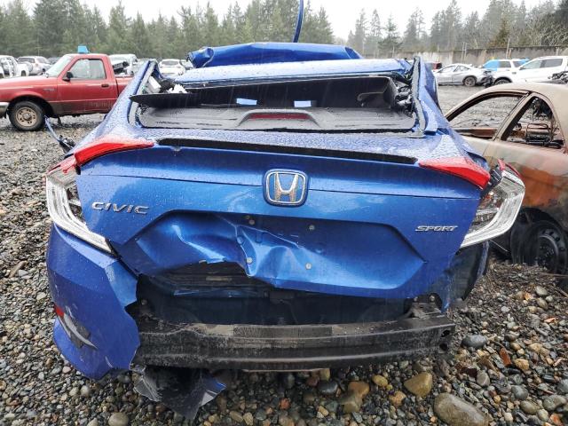 19XFC2F89LE202938 - 2020 HONDA CIVIC SPORT BLUE photo 6