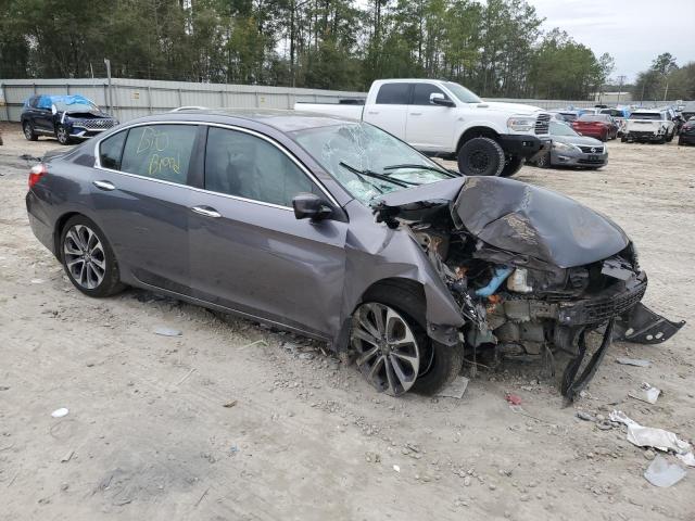 1HGCR2F56FA206753 - 2015 HONDA ACCORD SPORT GRAY photo 4