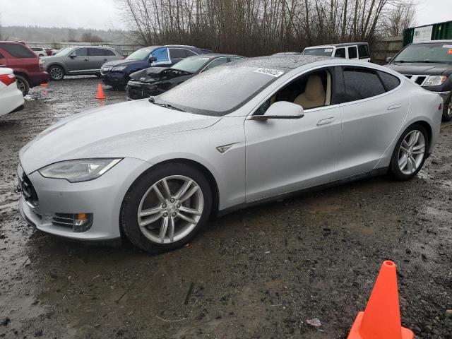 5YJSA1DN9DFP27145 - 2013 TESLA MODEL S SILVER photo 1