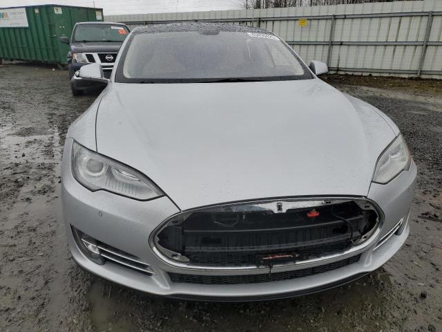5YJSA1DN9DFP27145 - 2013 TESLA MODEL S SILVER photo 5