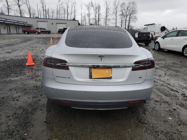 5YJSA1DN9DFP27145 - 2013 TESLA MODEL S SILVER photo 6