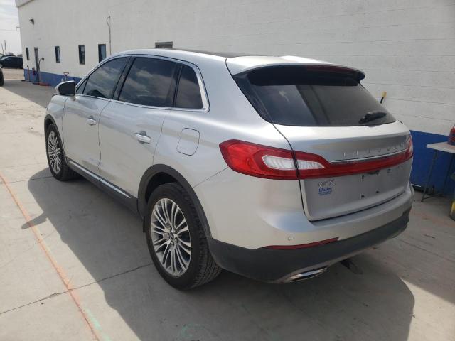 2LMTJ8LR1GBL59899 - 2016 LINCOLN MKX RESERVE SILVER photo 3