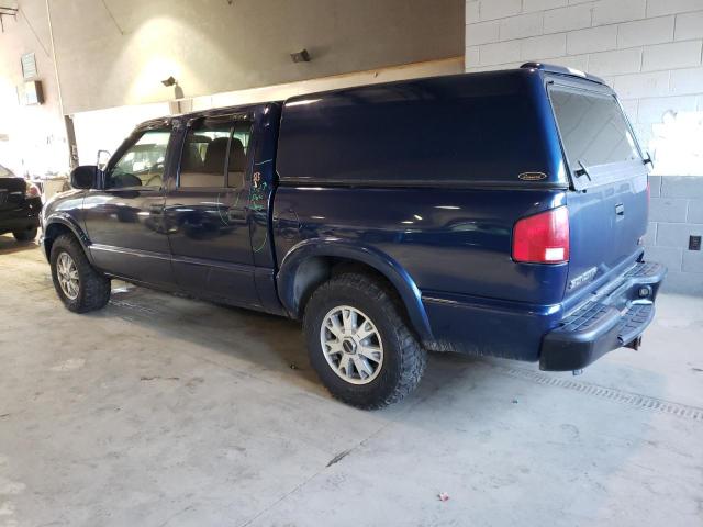 1GTDT13WX2K157461 - 2002 GMC SONOMA BLUE photo 2