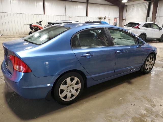 1HGFA16548L047785 - 2008 HONDA CIVIC LX BLUE photo 3