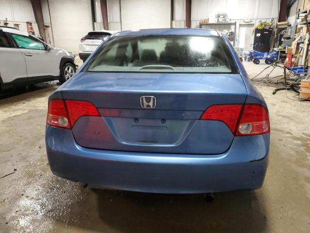 1HGFA16548L047785 - 2008 HONDA CIVIC LX BLUE photo 6