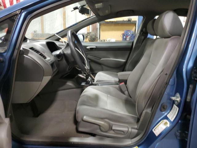 1HGFA16548L047785 - 2008 HONDA CIVIC LX BLUE photo 7