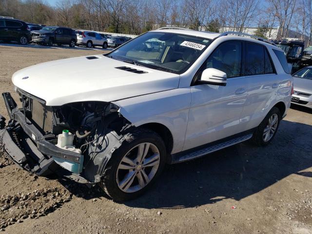 4JGDA5HB0FA525656 - 2015 MERCEDES-BENZ ML 350 4MATIC WHITE photo 1