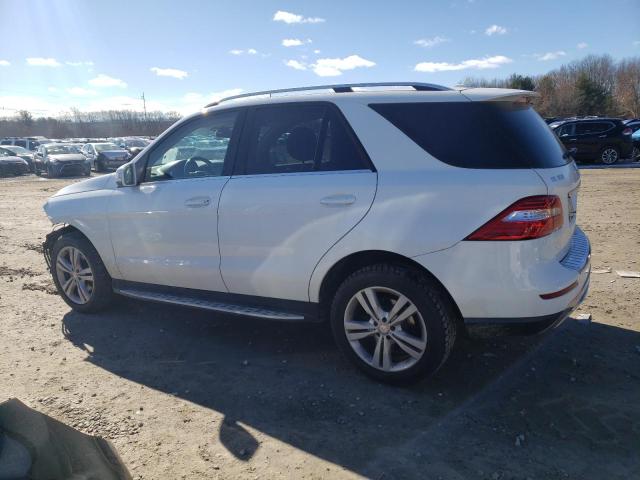 4JGDA5HB0FA525656 - 2015 MERCEDES-BENZ ML 350 4MATIC WHITE photo 2