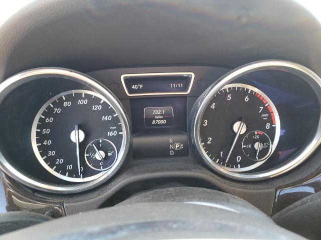 4JGDA5HB0FA525656 - 2015 MERCEDES-BENZ ML 350 4MATIC WHITE photo 9