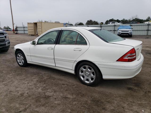 WDBRF54H36A838141 - 2006 MERCEDES-BENZ C 280 WHITE photo 2