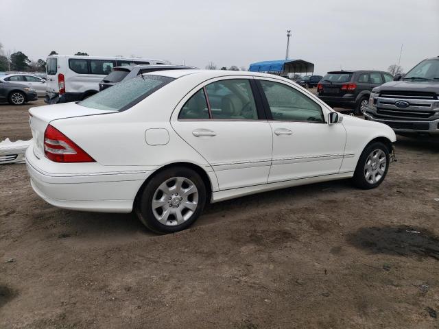 WDBRF54H36A838141 - 2006 MERCEDES-BENZ C 280 WHITE photo 3