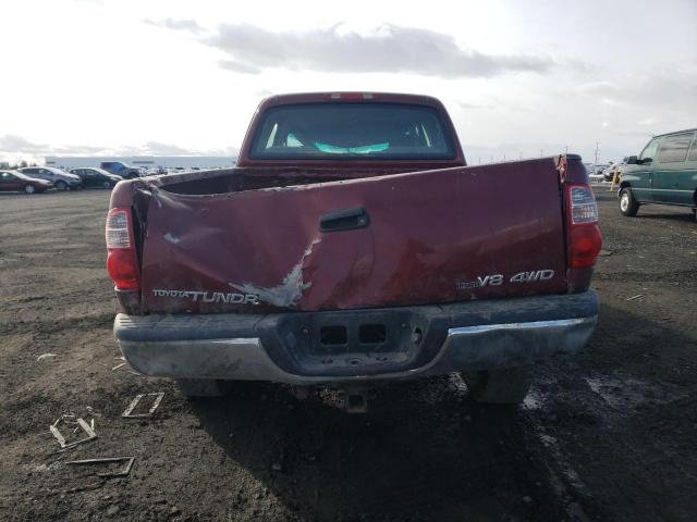 5TBBT44105S473453 - 2005 TOYOTA TUNDRA ACCESS CAB SR5 BURGUNDY photo 6