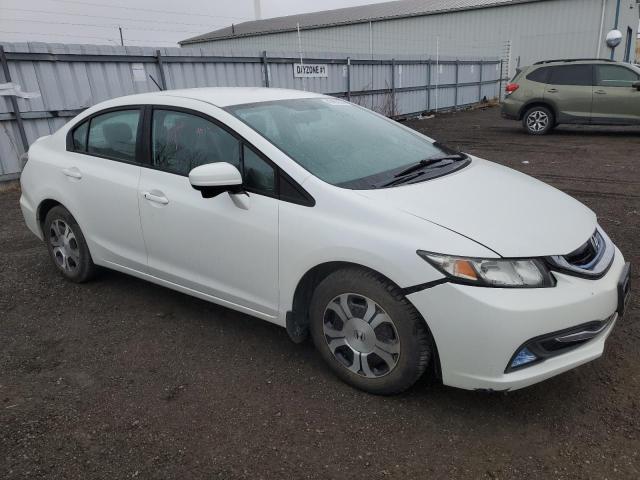 19XFB4F21FE400010 - 2015 HONDA CIVIC HYBRID WHITE photo 4