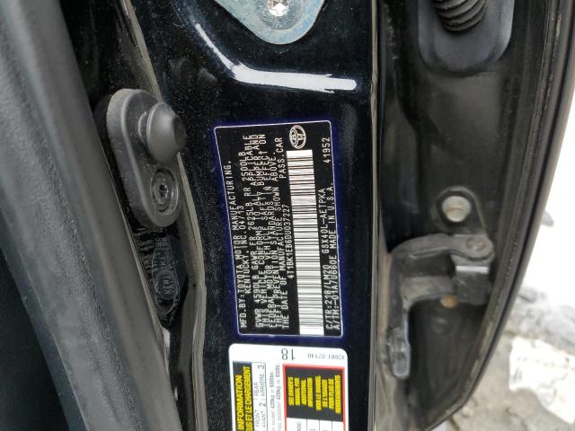 4T1BK1EB6DU037227 - 2013 TOYOTA AVALON BASE 黑色 照片 12