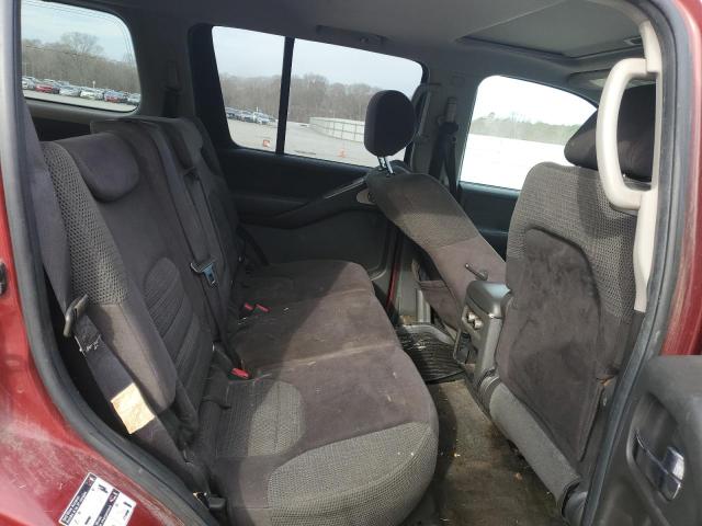 5N1AR18W35C709600 - 2005 NISSAN PATHFINDER LE მუქწითელი ფოტო 10