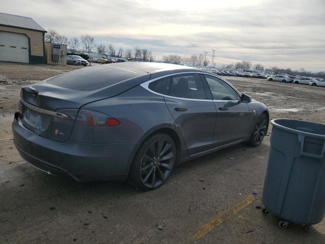 5YJSA1H13EFP37422 - 2014 TESLA MODEL S GRAY photo 3