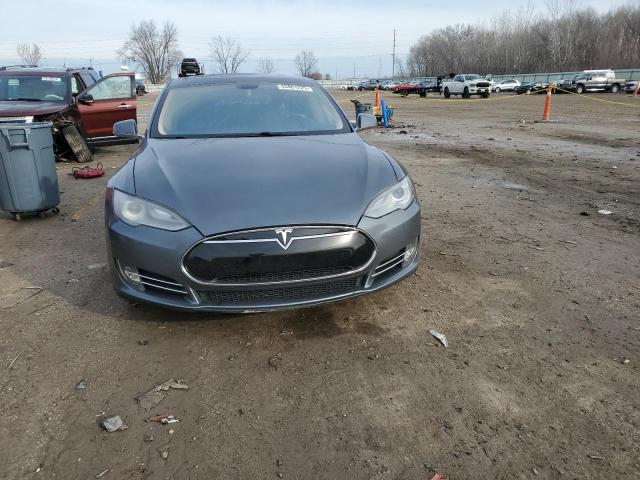 5YJSA1H13EFP37422 - 2014 TESLA MODEL S GRAY photo 5