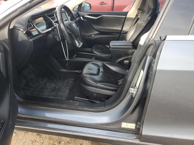 5YJSA1H13EFP37422 - 2014 TESLA MODEL S GRAY photo 7