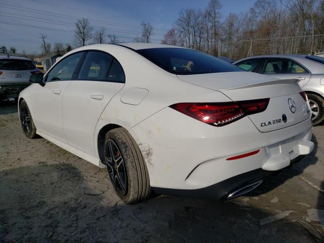 WDD5J4HB9LN037660 - 2020 MERCEDES-BENZ CLA 250 4MATIC WHITE photo 2