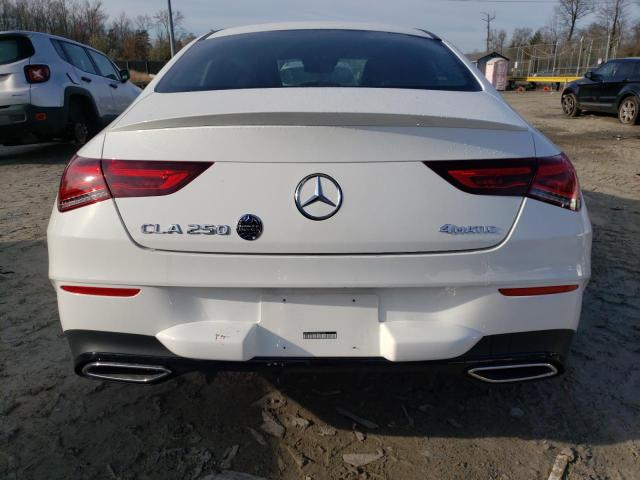 WDD5J4HB9LN037660 - 2020 MERCEDES-BENZ CLA 250 4MATIC WHITE photo 6