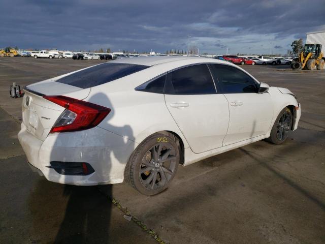 19XFC2F89KE209421 - 2019 HONDA CIVIC SPORT WHITE photo 3