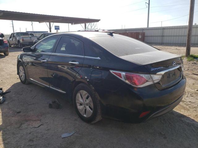 KMHEC4A42EA114746 - 2014 HYUNDAI SONATA HYBRID BLACK photo 2